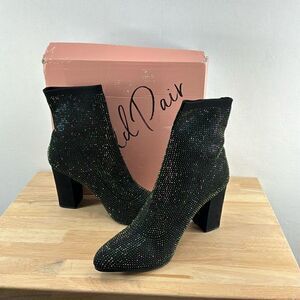 Wild Pair Baybe Bling Sock Booties- Black- Size 10.5- NIB